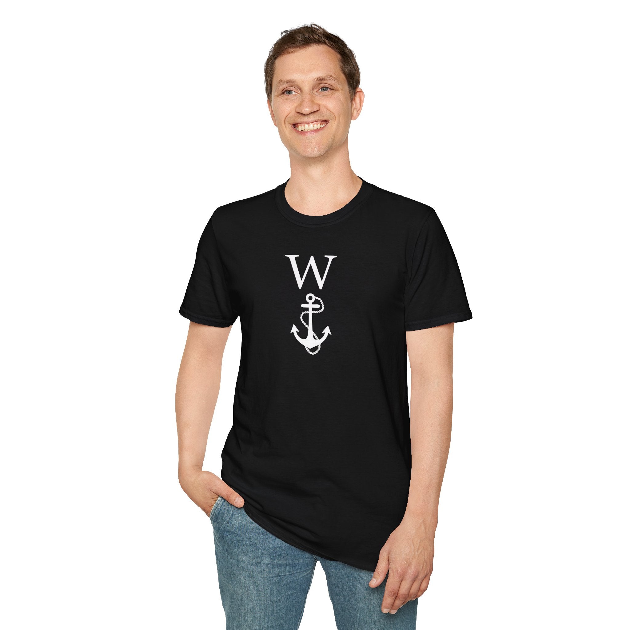 W Anchor "Wanker" T-Shirt | Nautical Humor Tee - Deez Teez