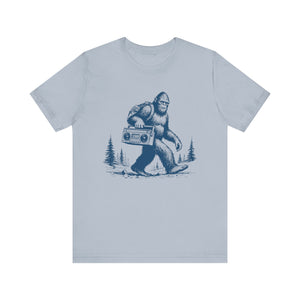 Bigfoot and the Beats Boombox T-Shirt | Retro Cryptid Design - Deez Teez