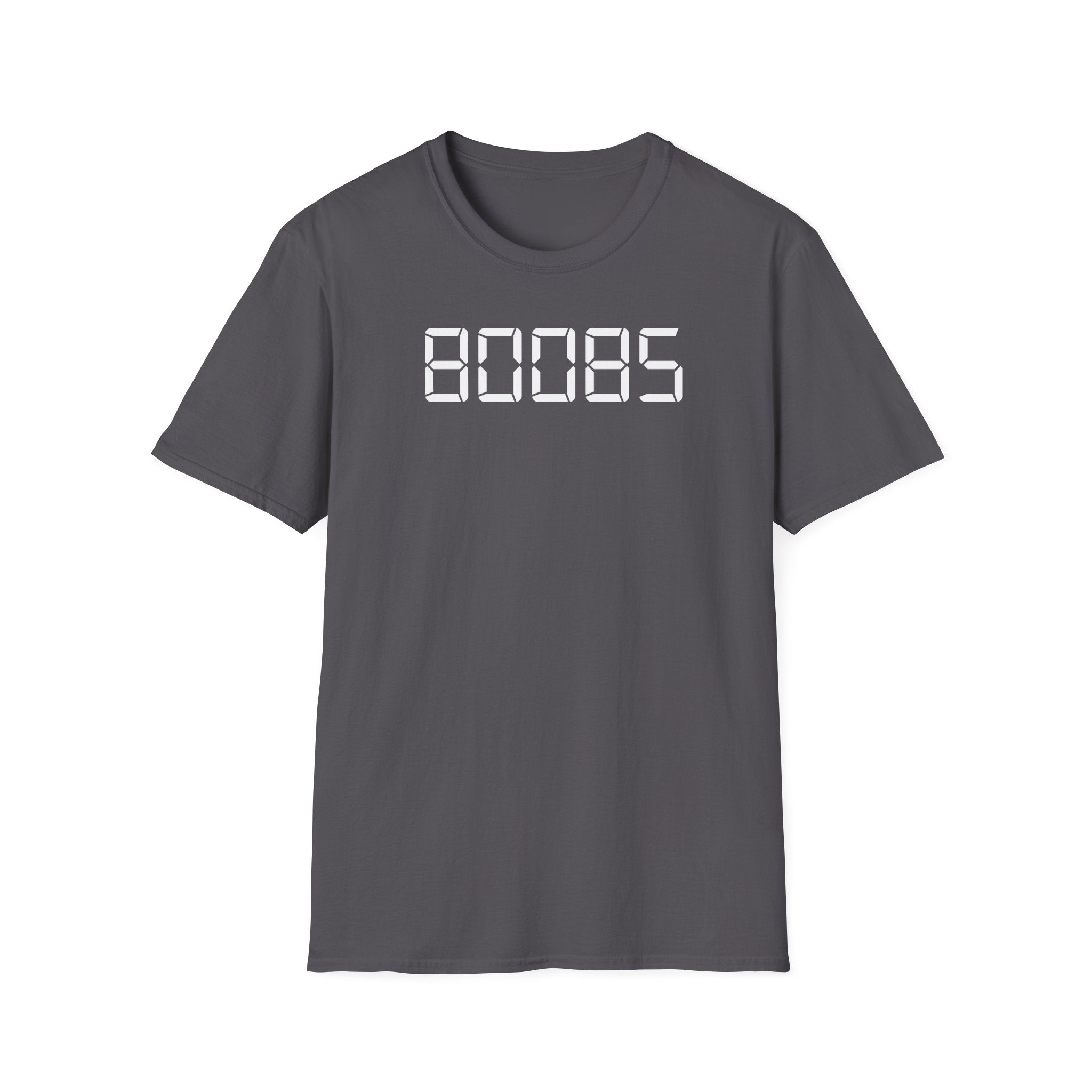 80085 'BOOBS' T-Shirt | Funny Calculator Display Text Tee - Deez Teez