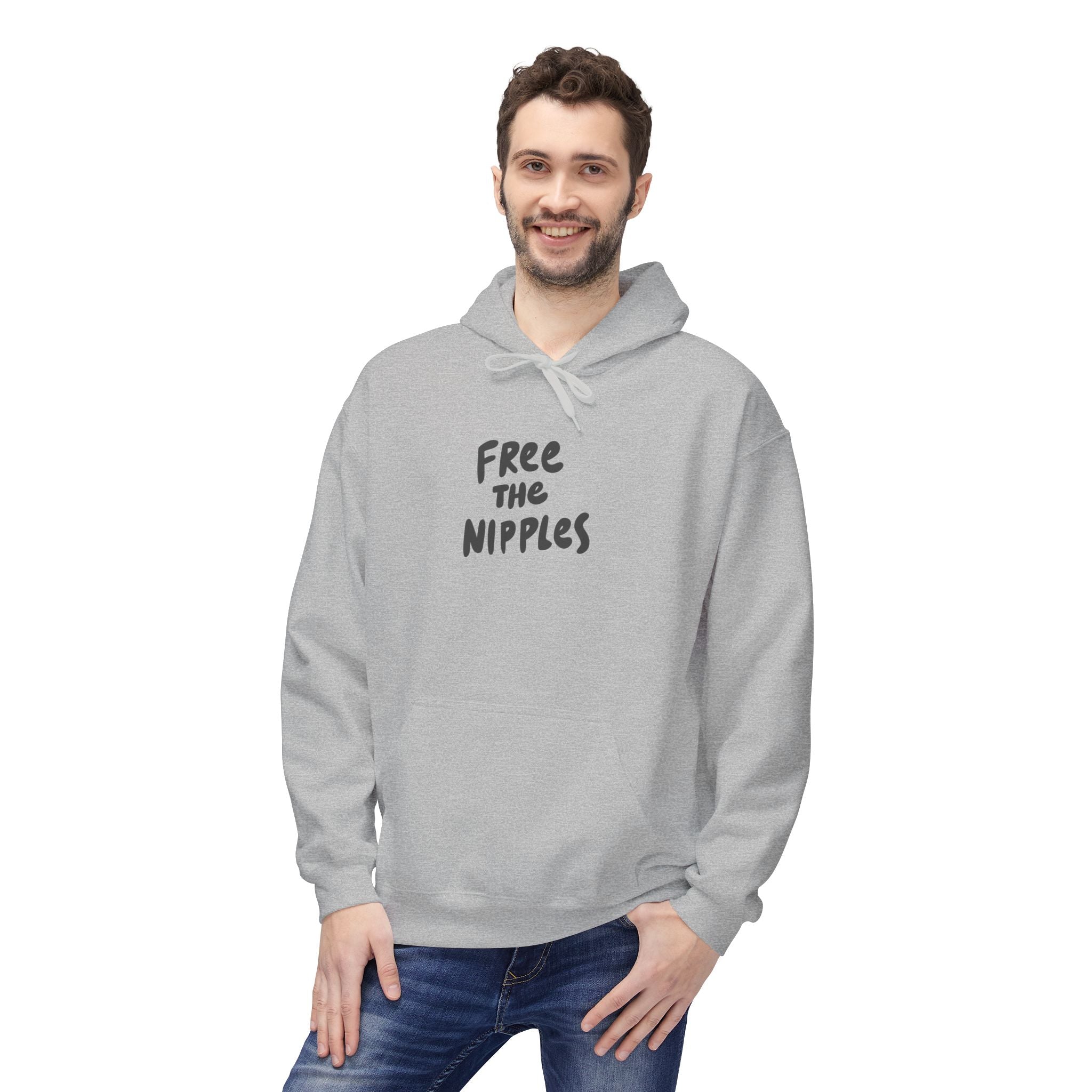 "Free The Nipples" Breast Cancer Awareness Hoodie - Deez Teez