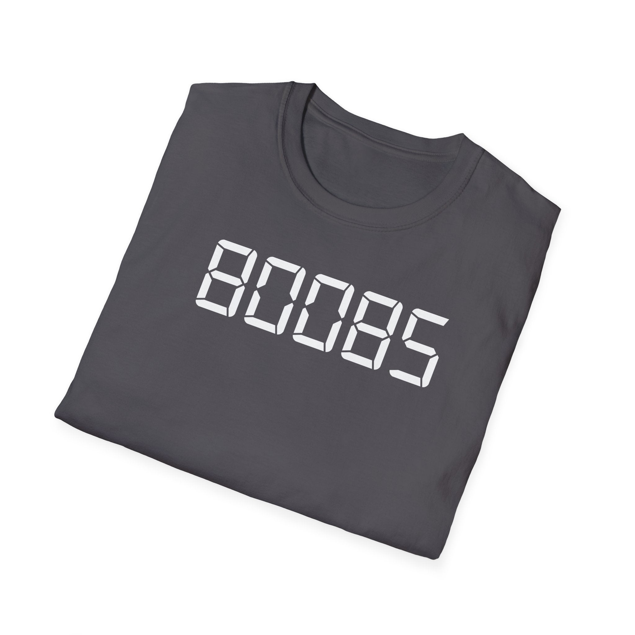 80085 'BOOBS' T-Shirt | Funny Calculator Display Text Tee - Deez Teez