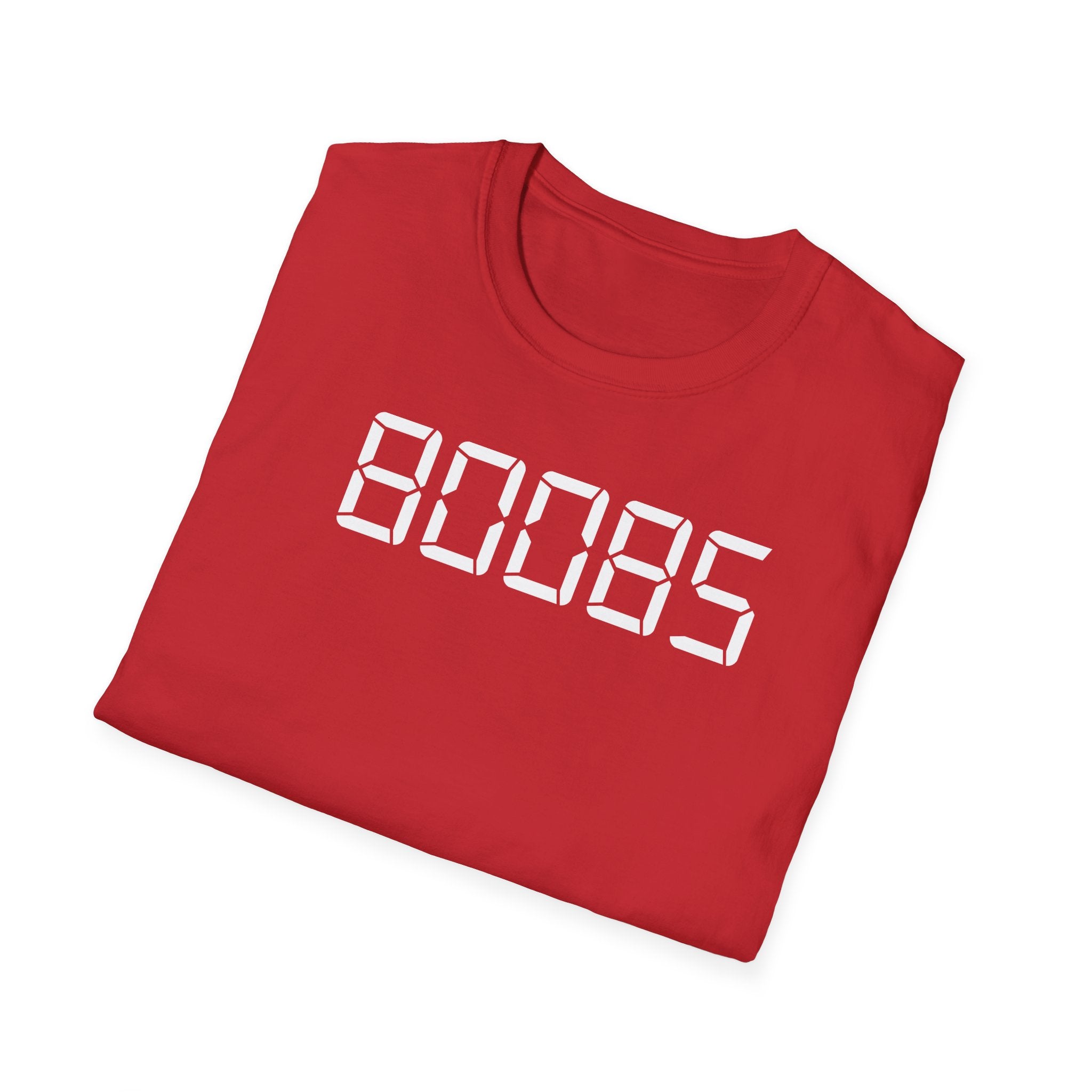 80085 'BOOBS' T-Shirt | Funny Calculator Display Text Tee - Deez Teez
