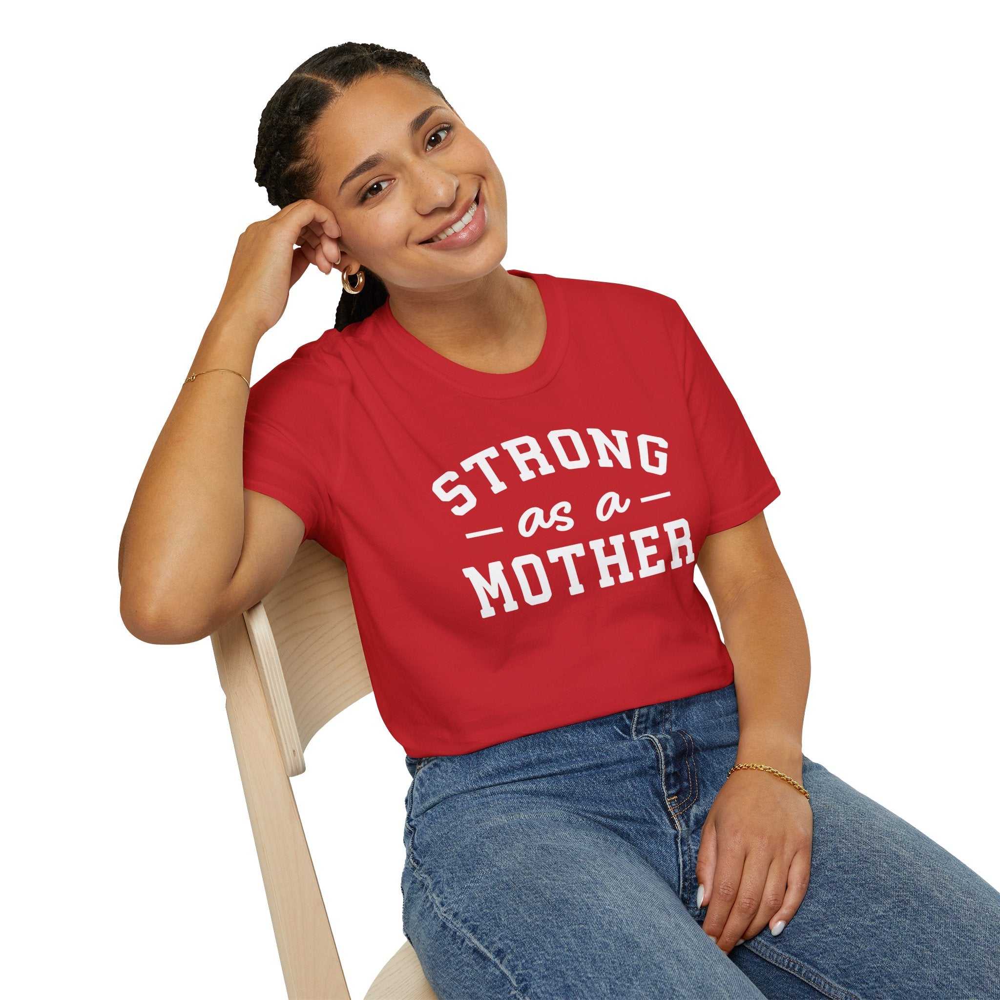 Strong as a Mother T-Shirt | Empowering Mom Life Tee - Deez Teez