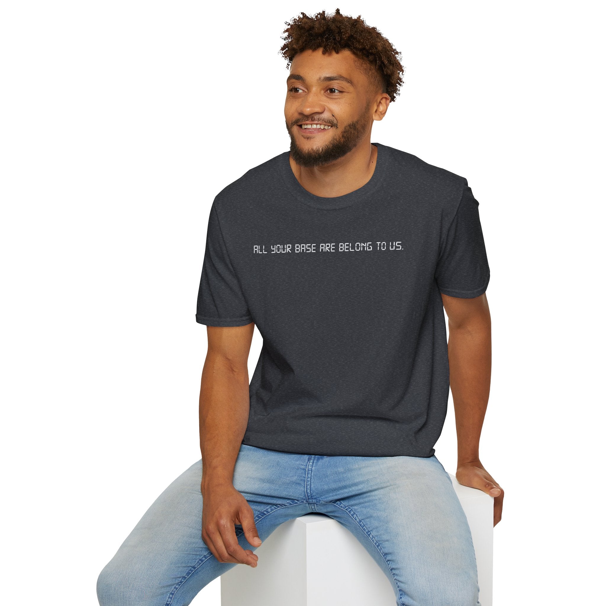 All Your Base Are Belong To Us T-Shirt | Zero Wing Retro Gamer Meme Tee - Deez Teez