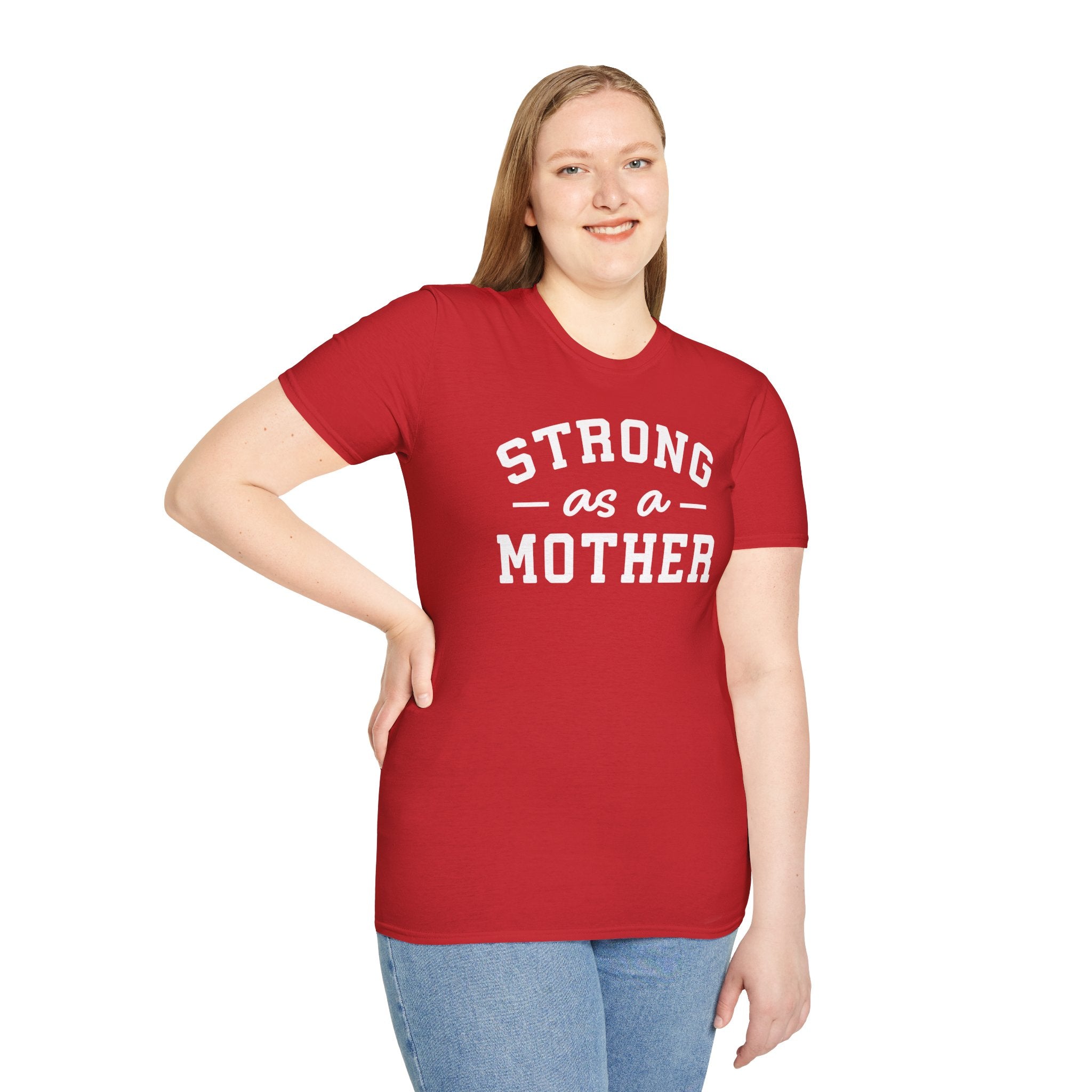 Strong as a Mother T-Shirt | Empowering Mom Life Tee - Deez Teez