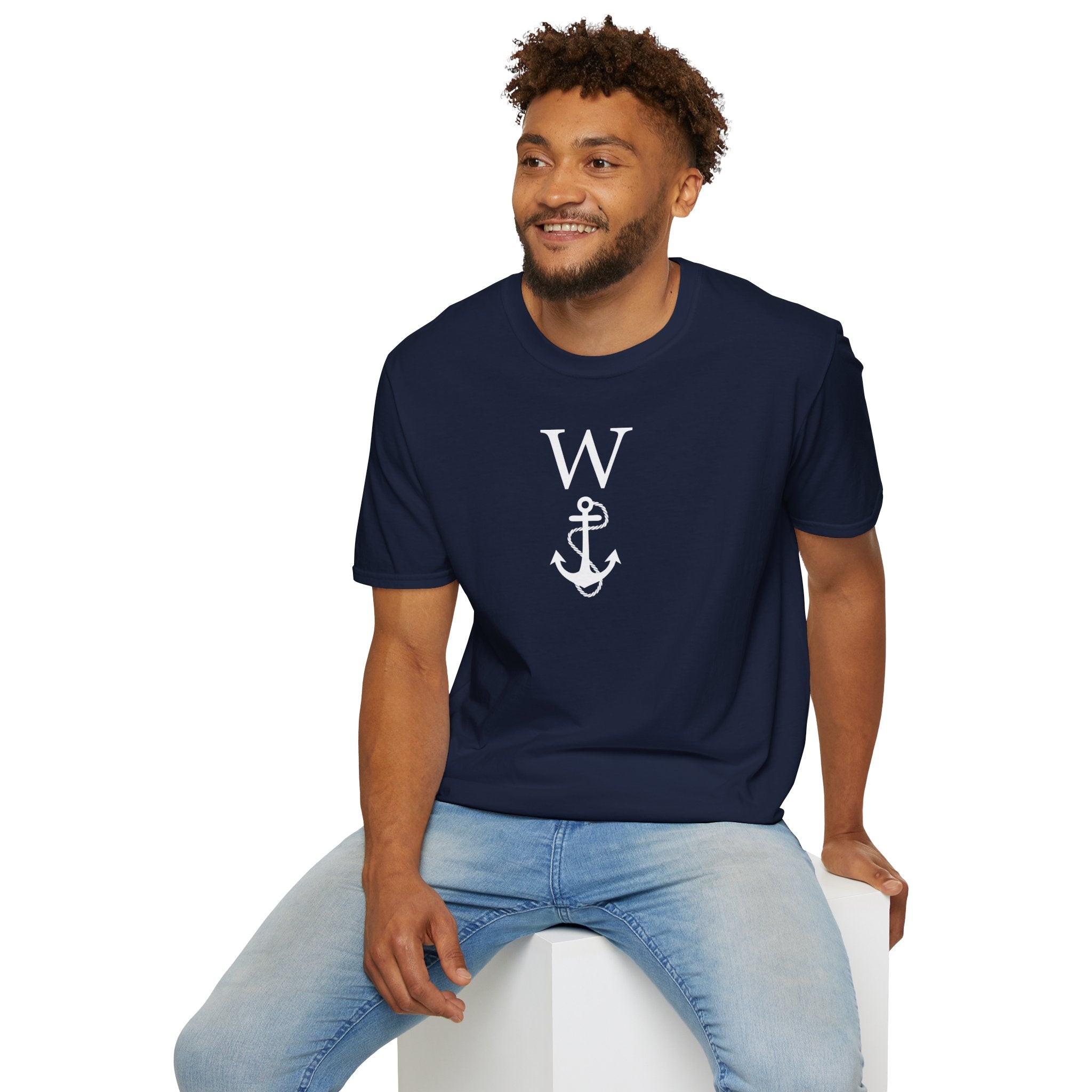 W Anchor "Wanker" T-Shirt | Nautical Humor Tee - Deez Teez