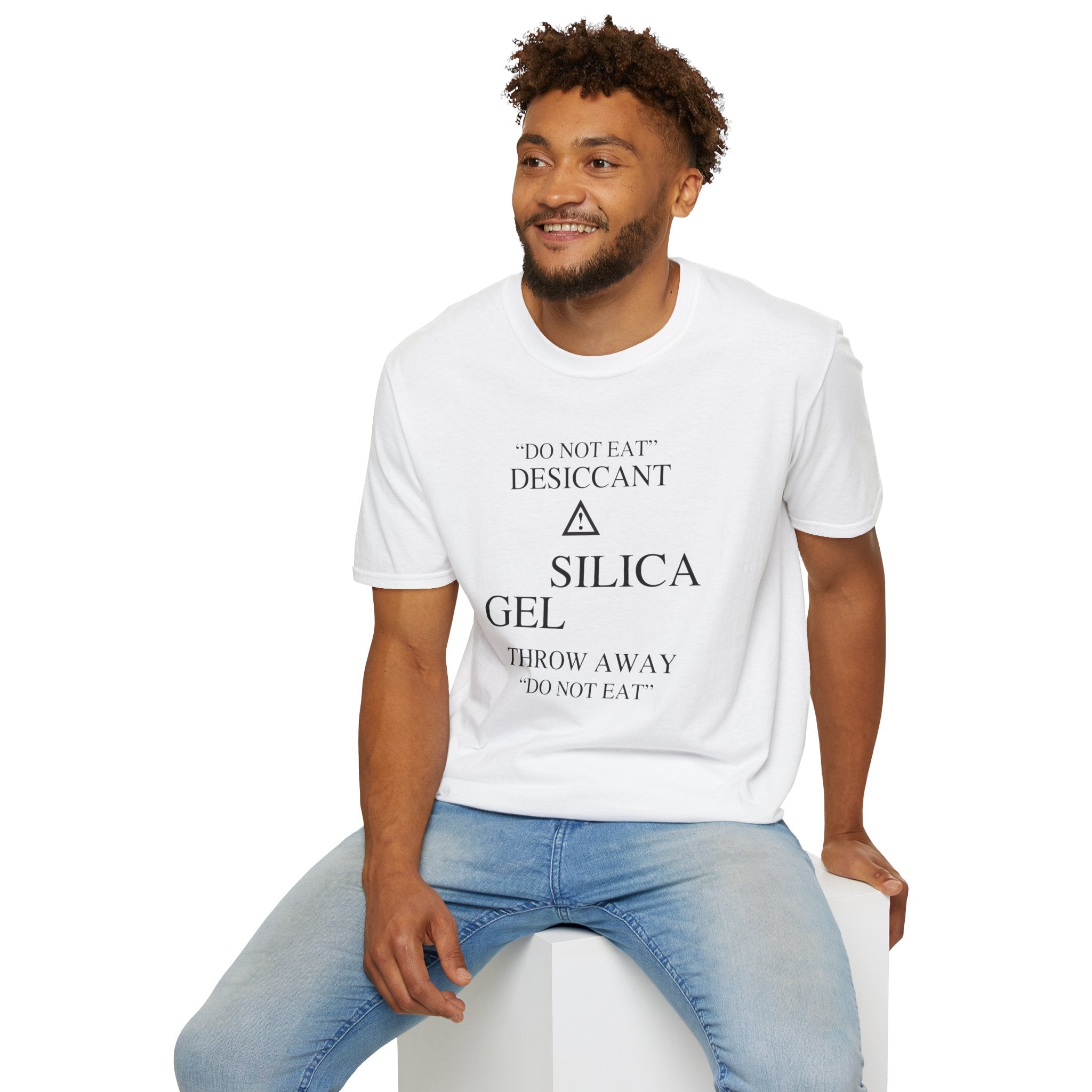 Silica Gel Packet T-Shirt | Hilarious "Do Not Eat" Packaging Tee - Deez Teez