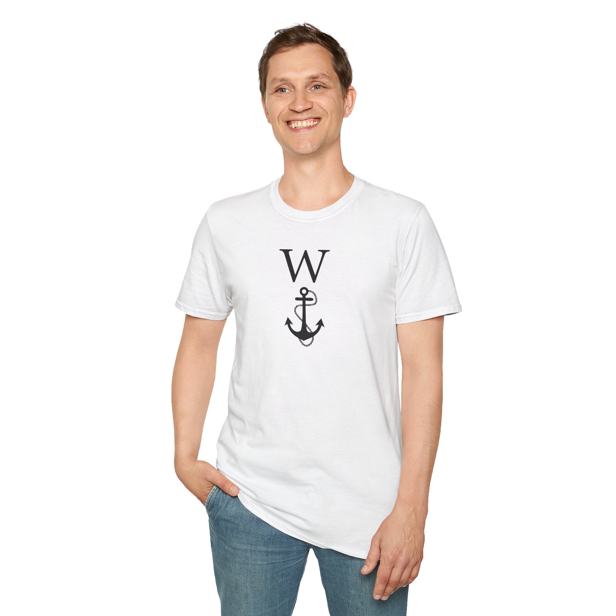 W Anchor "Wanker" T-Shirt | Nautical Humor Tee - Deez Teez