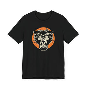 Black Panther Traditional Tattoo Flash T-shirt - Deez Teez