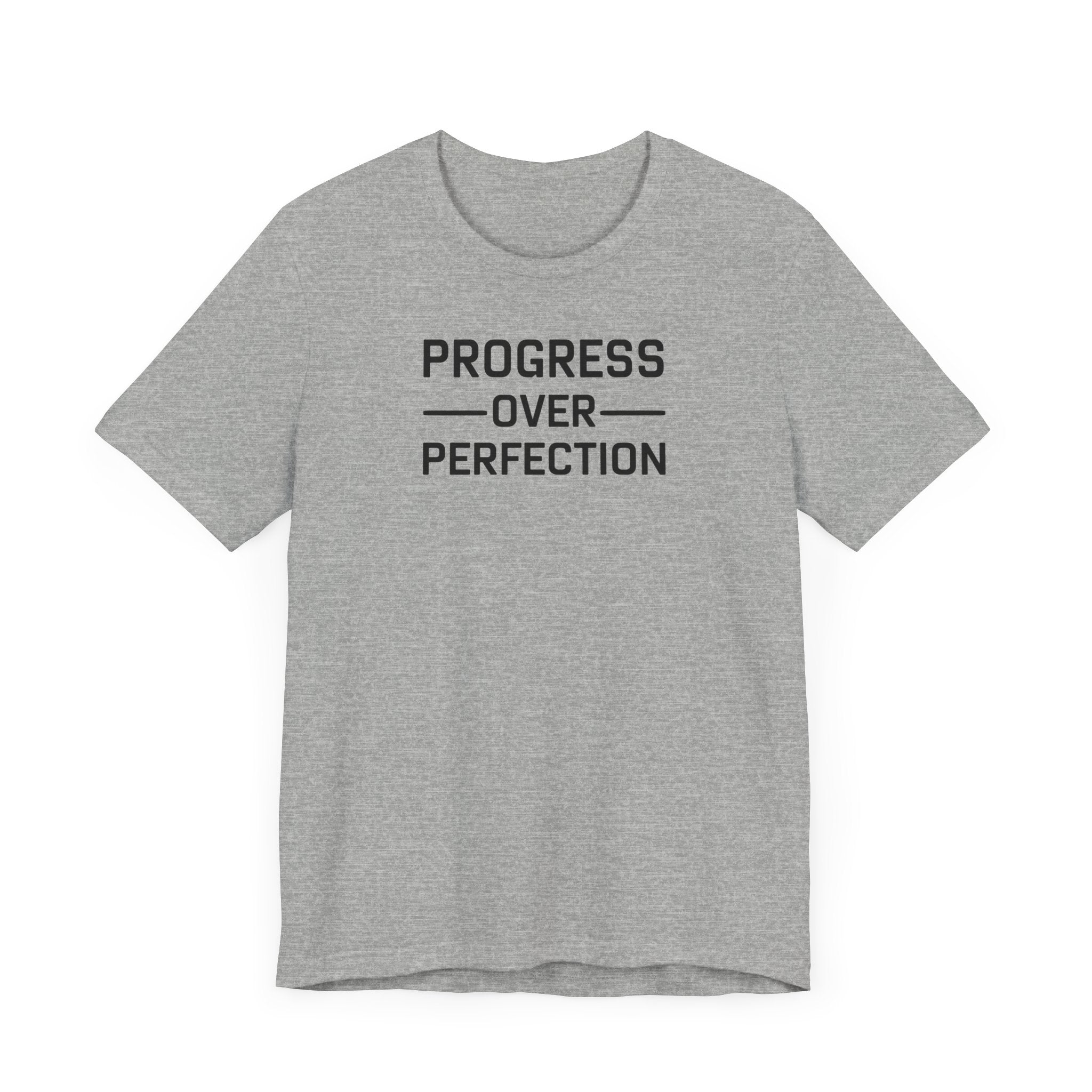 'Progress Over Perfection' Iterative Improvement T-shirt | Motivational Statement Unisex Jersey Short Sleeve Tee - Deez Teez