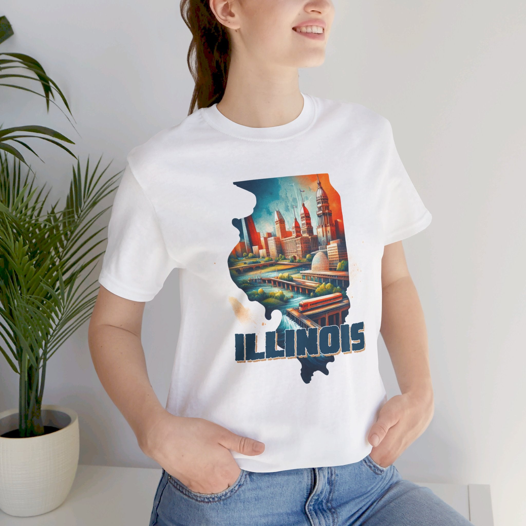 Illinois State Pride T-Shirt | State of Illinois Graphic Tee - Deez Teez
