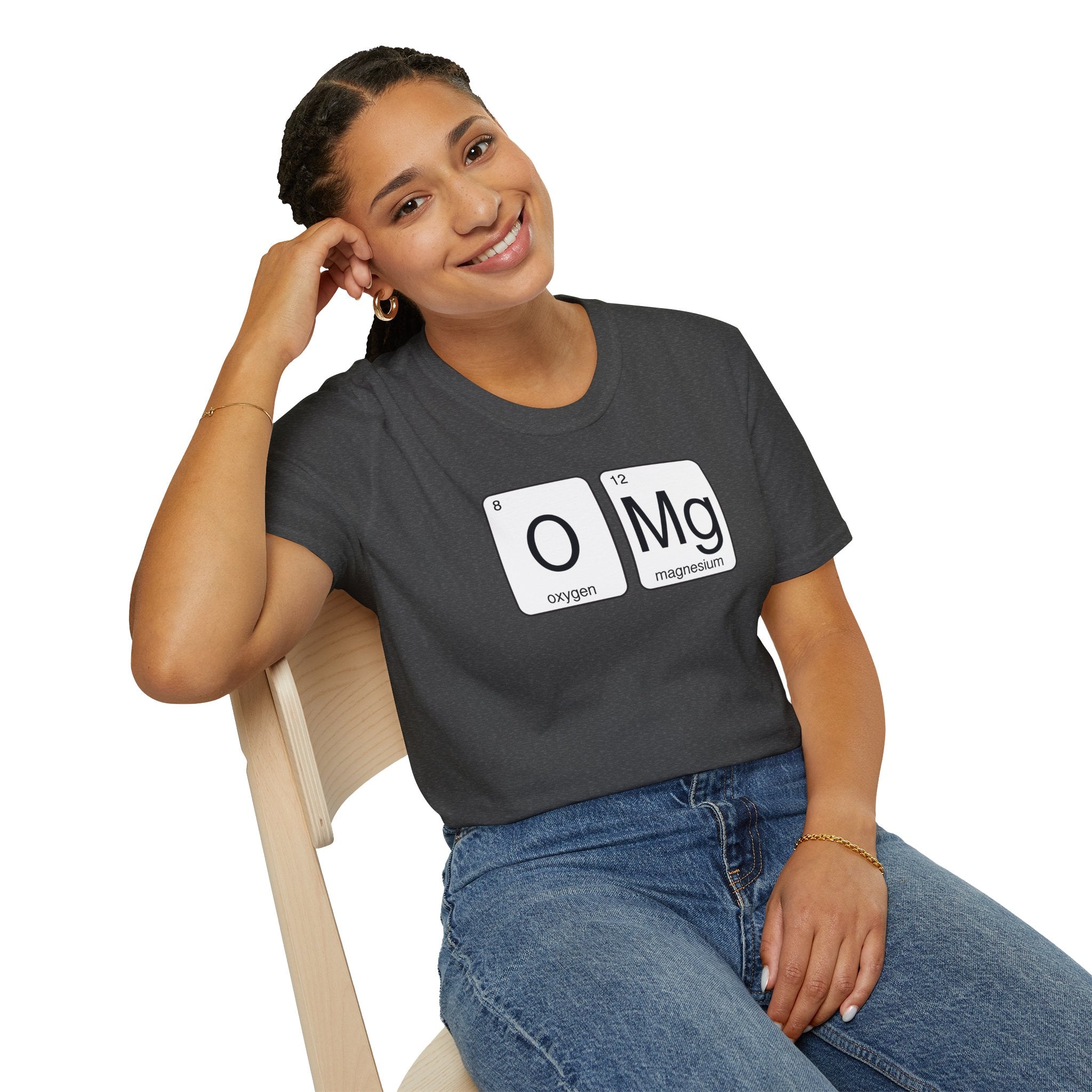 'OMG' Periodic Table Humor T-Shirt | Oxygen Magnesium Elemental Humor Tee - Deez Teez